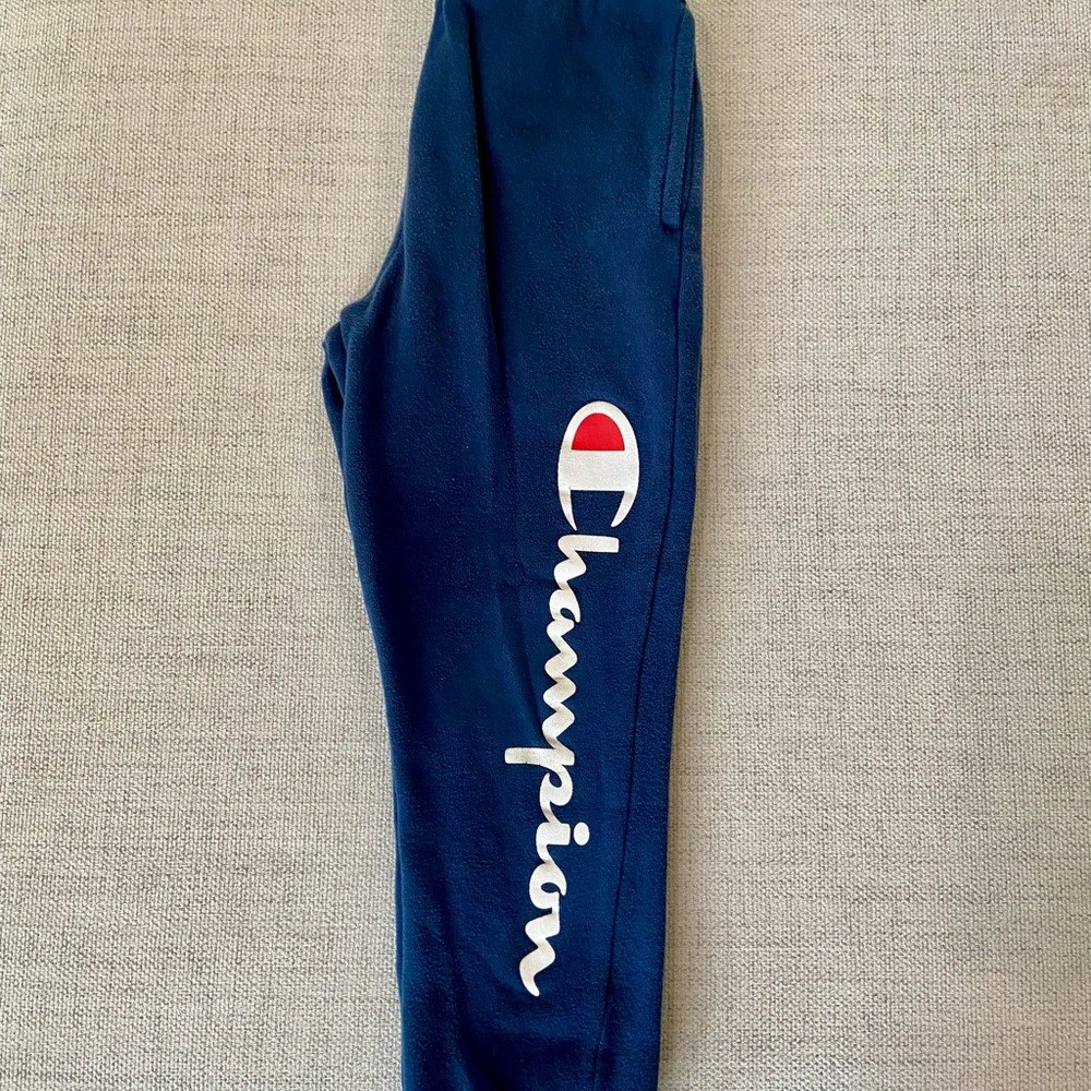 Champion Kids Navy Joggers with Logo